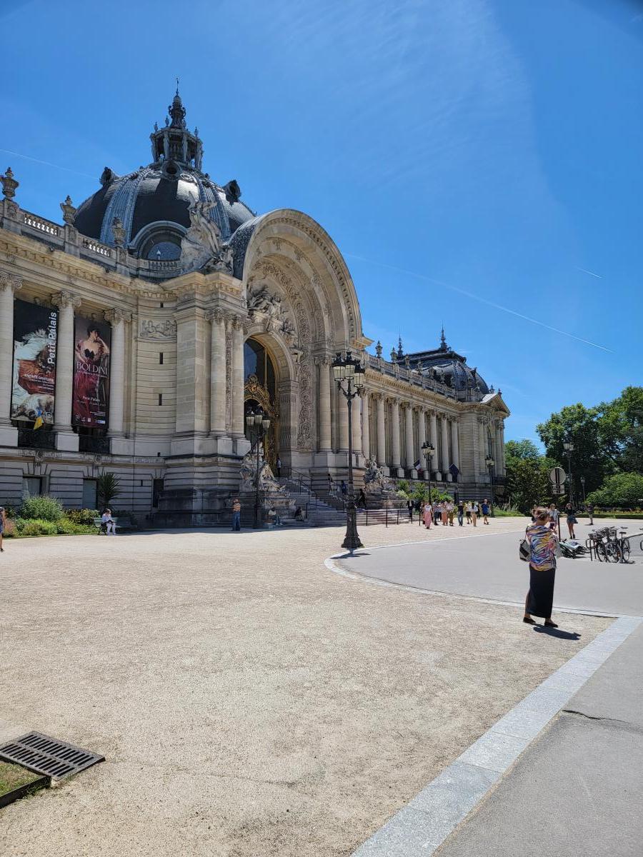 The Petit Palais is an art museum in the 8th arrondissement of Paris, France. Built for the 1900 Exposition Universelle, it now houses the City of Paris Museum of Fine Arts. The Petit Palais is located across from the Grand Palais on Avenue Nicolas II, today Avenue Winston-Churchill